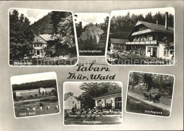 Tabarz Massemühle Aschenbergfelsen Lauchagrund