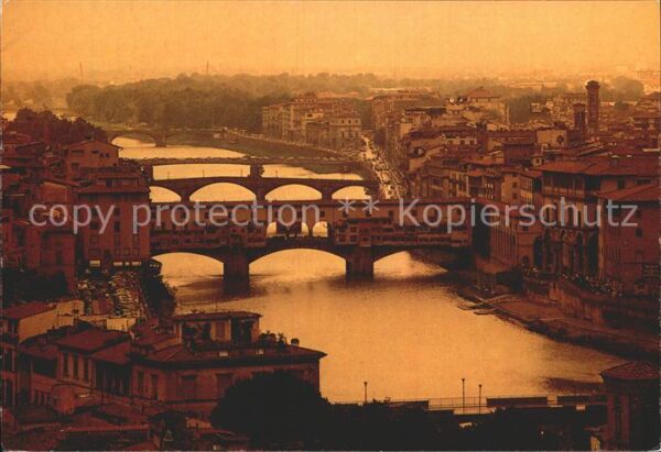 Firenze Florenz Brücke an der Arno