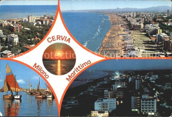 Milano Marittima Cervia Strand Porto Canale Tramonto