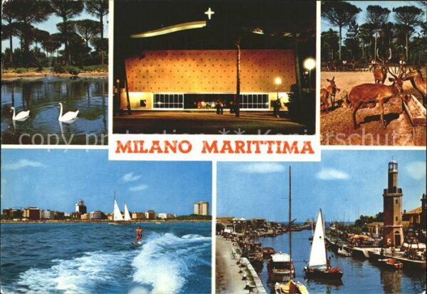 Milano Marittima Hafen Segelboote Teilansichten