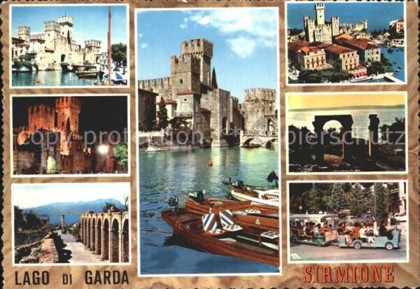 Lago di Garda Sirmione Gardasee Teilansichten