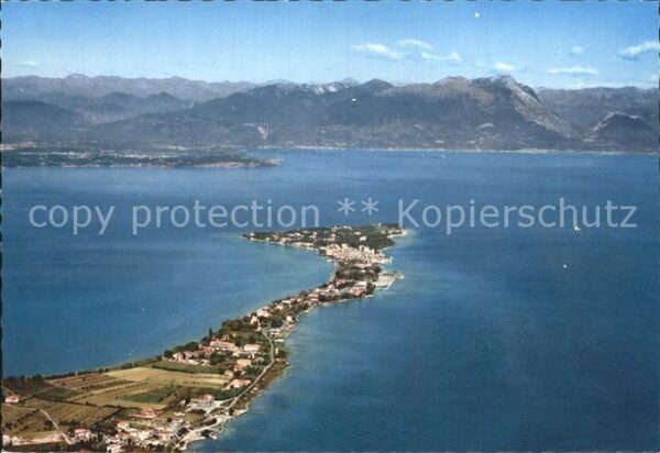 Lago di Garda Sirmione Flugansicht