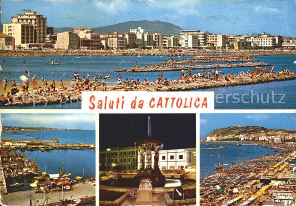 Cattolica Rimini Strand Segelboote