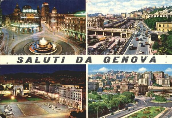 Genova Genua Liguria Piazza de Ferrari Stazione Marittima Pi
