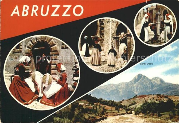 Trachten Italien Abruzzo Pettorano sul Gizio Gran Sasso