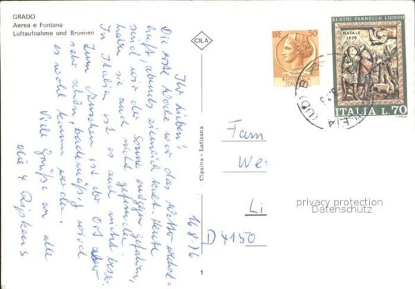 Grado Gorizia Aerea e Fontana Luftaufnahme und Brunne – Bild 2