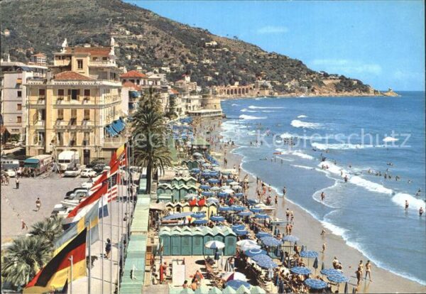 ALASSIO Savona Liguria IT Riviera dei Fiori spiaggia Strand