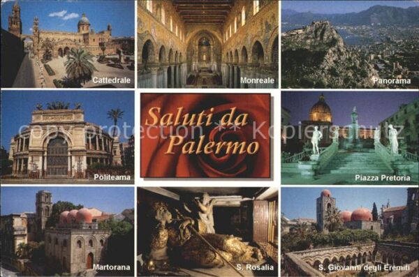 Palermo Sicilia Piazaz Pretoria San Rosalia Martorana P