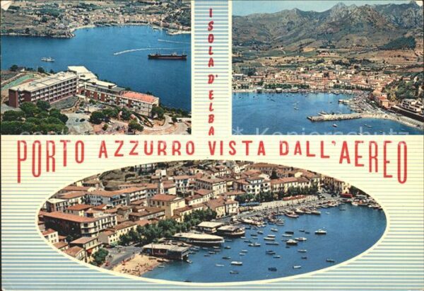 Isola d Elba Porto Azzurro Strand Segelboote Flieger