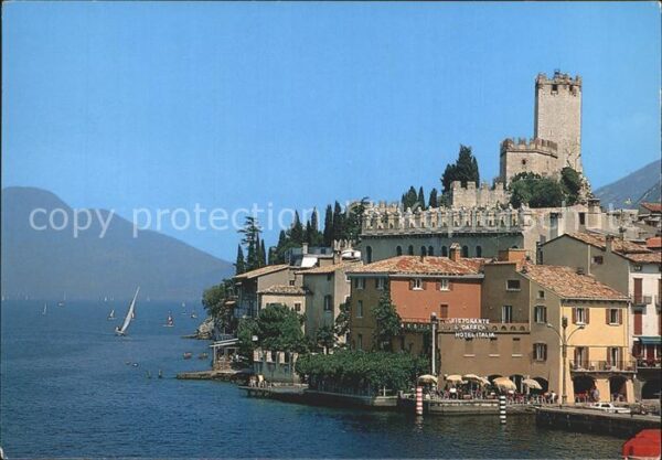 Lago di Garda Malcesine vista dal Lago Segelboote