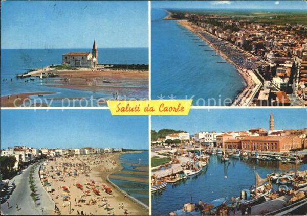Caorle Venezia Chiesa della Madonna dell Angelo spiagg