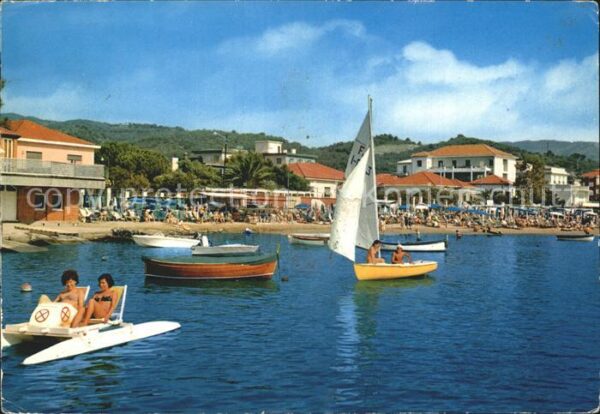 Diano Marina Segelboot Strand spiaggia