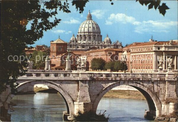 Roma Rom Basilica di San Pietro dal lungotevere