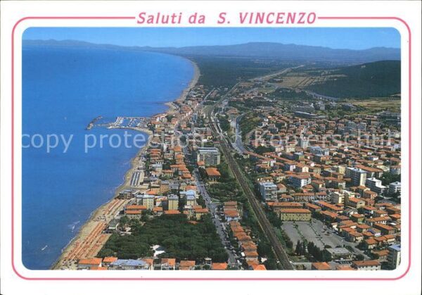 San Vincenzo Toscana Flugaufnahme