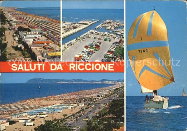 Riccione Segelboot Strand spiaggia