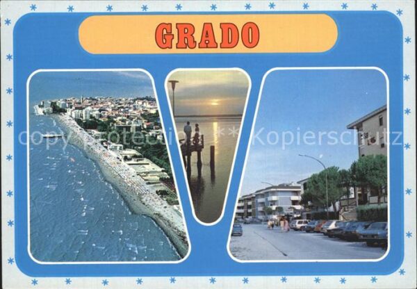Grado Gorizia Luftaufnahme sabbiatura scorcio citta n