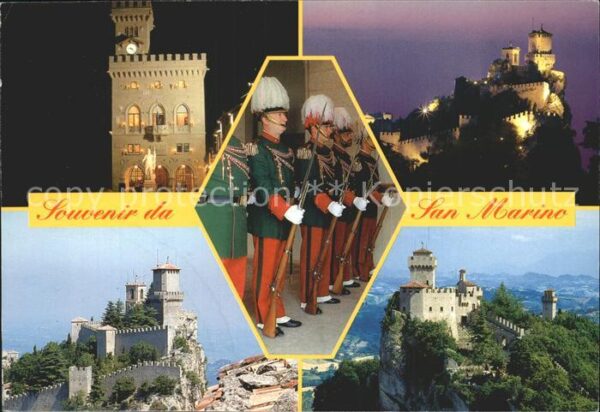 San Marino Repubblica Palazzo del Governo le Torri Guardia di