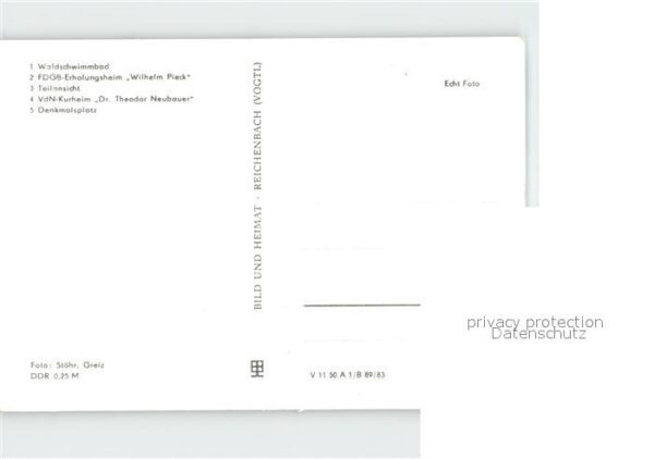 Finsterbergen Waldschwimmbad Erholungsheim Wilhelm Pi – Bild 2