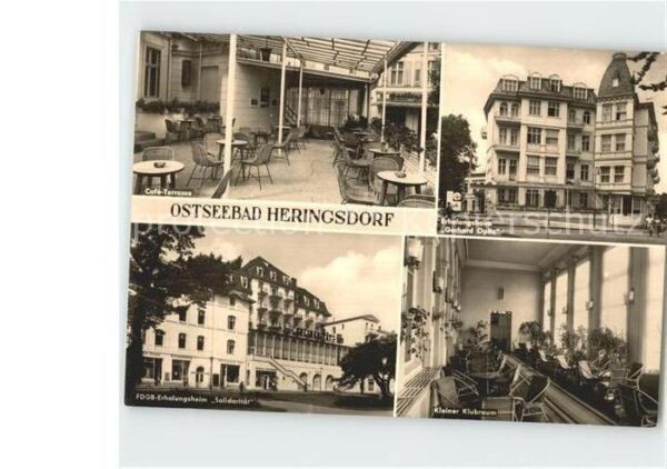 Heringsdorf Ostseebad Usedom Erholungsheim Gerhard Opitz Cafe-Terras