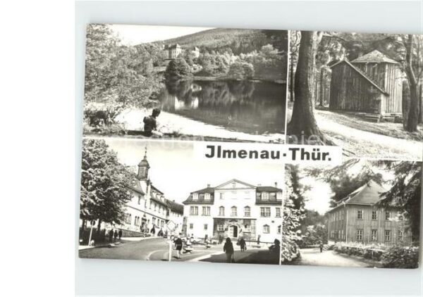 Ilmenau Thueringen Goethe- Oberschule Jagdhütte Rathaus Mu