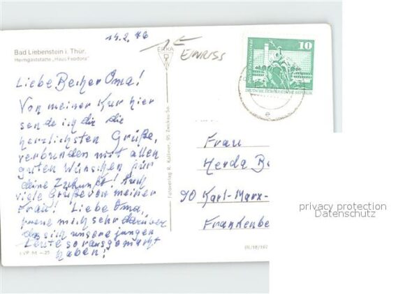 Bad Liebenstein Heimgaststätte Haus Feodora – Bild 2