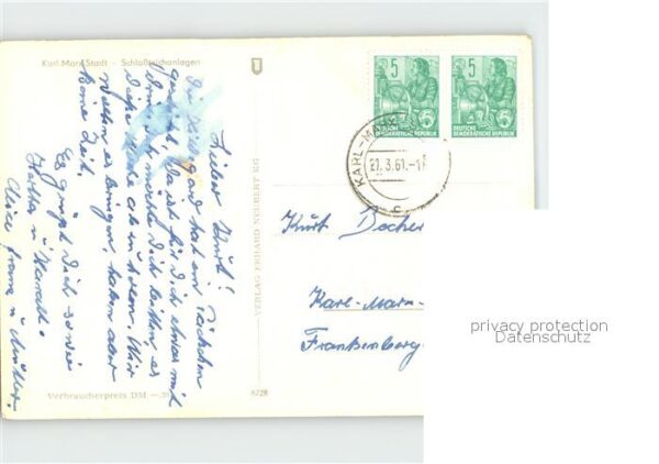 Karl-Marx-Stadt Schlossteichanlagen – Bild 2