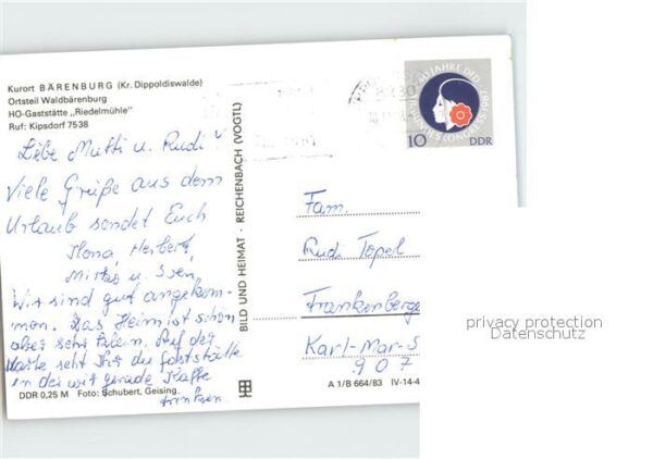 Baerenburg Sachsen HO- Gaststätte Riedelmühle – Bild 2