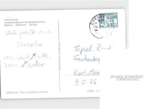 Dresden Landhaus Rathaus Zwinger – Bild 2
