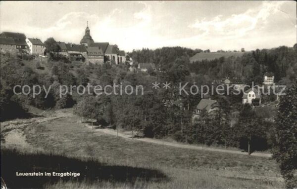 Lauenstein Erzgebirge Ortsansicht Kirche