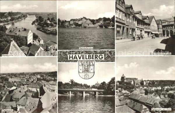 Havelberg Steintorbrücke Teilansicht Dom