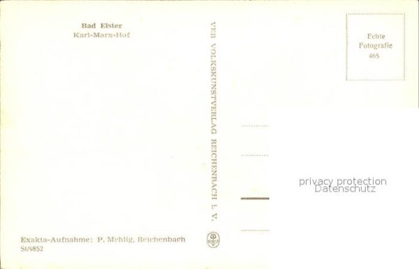 Elster Bad Karl Marx Hof – Bild 2