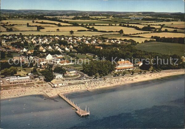 Haffkrug Ostseebad Luftaufnahme Strand