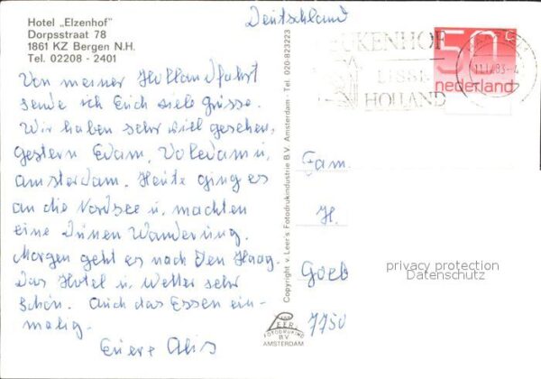 Bergen Nordholland Hotel Elzenhof – Bild 2