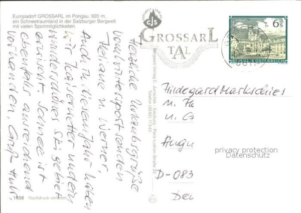 Grossarl Pongau Winter Ortsansicht – Bild 2