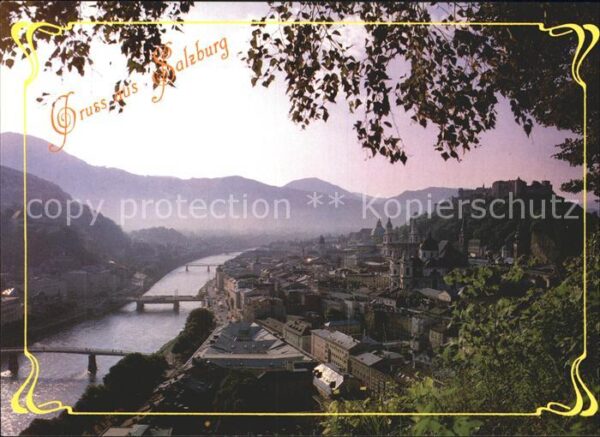 Salzburg Oesterreich Altstadt Mönchsberg