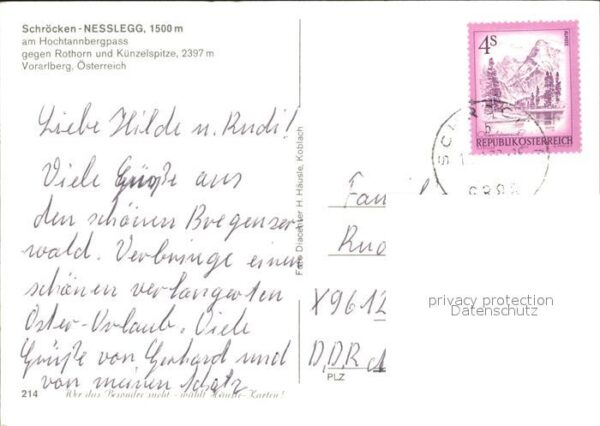 Schroecken Vorarlberg Nesslegg Hochtannbergpass Rothorn Künze – Bild 2
