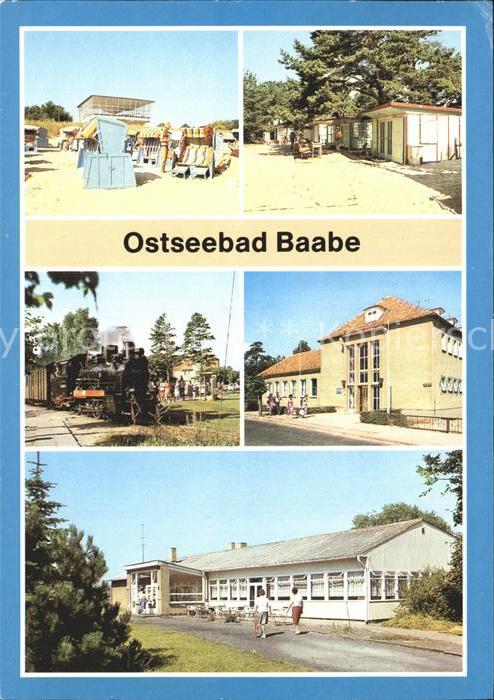 Baabe Ostseebad Ruegen Strand Campingplatz Schmalspurbahn