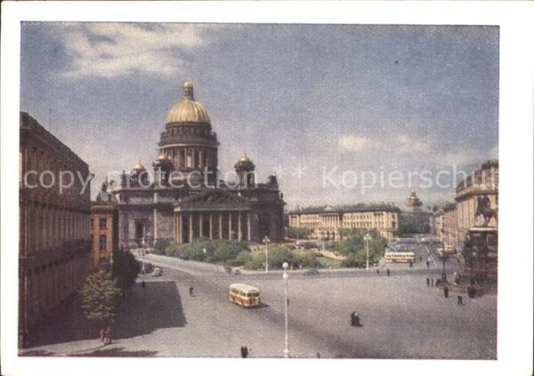 Leningrad St Petersburg Katherale Isaaksplatz