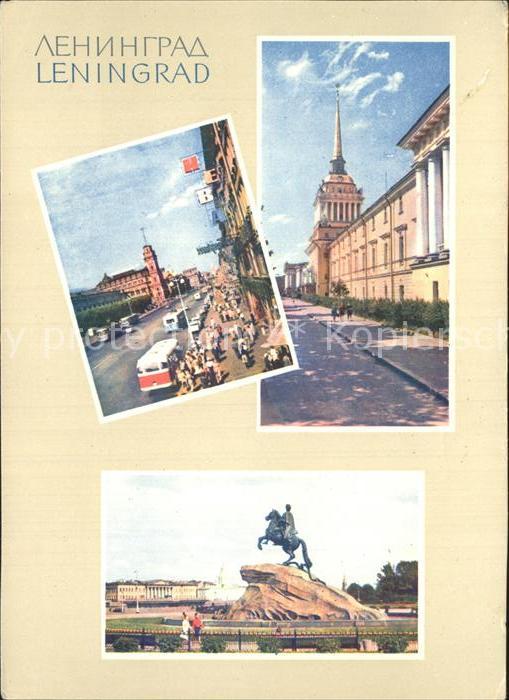 Leningrad St Petersburg Newski Prospekt Dekabristen Platz