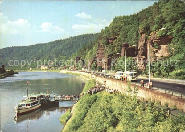 Hrensko Elbsandsteingebirge Elbe
