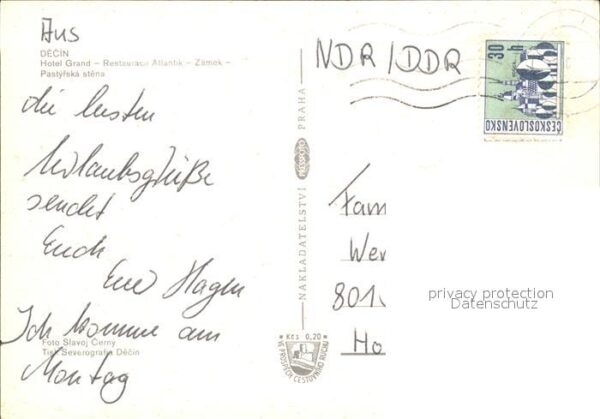Decin Boehmen Hotel Grand Restaurant Atlantik Kirche – Bild 2