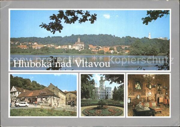 Hluboka Vltavou Schloss Moldau Panorama