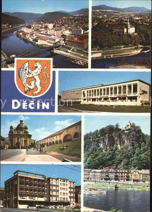 Decin Boehmen Schloss Schäferwand Schiffanlegestelle