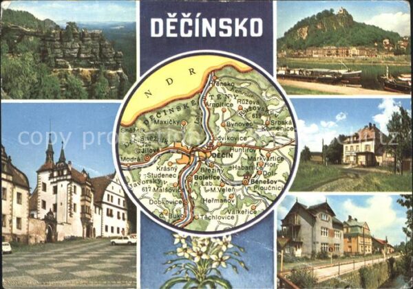 Decin Boehmen Schloss Gebirge Schäferwand