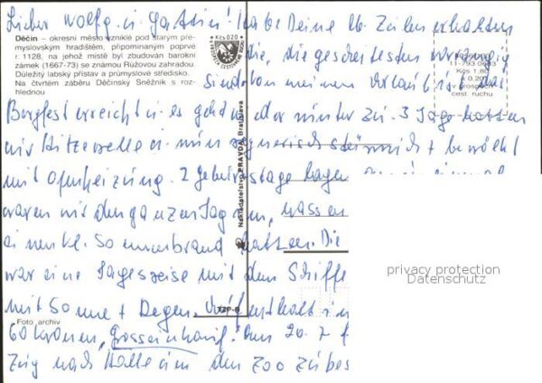 Decin Boehmen Turm Schiffanlegestelle Schlossgarten – Bild 2
