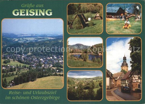 Geising Erzgebirge Kohlhaukuppe Finnhütten Skilift Freibad