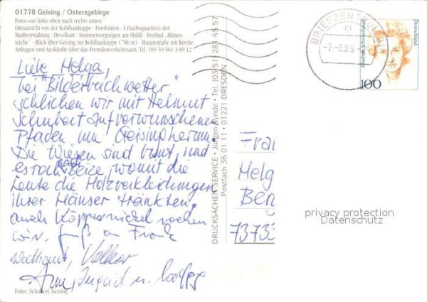 Geising Erzgebirge Kohlhaukuppe Finnhütten Skilift Freibad – Bild 2