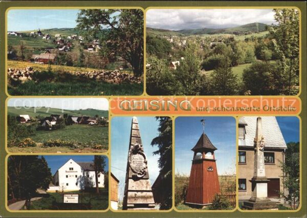 Geising Erzgebirge Fürstenau Geising Löwenhain Gedenksäule