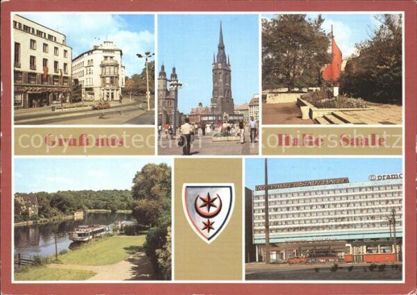 Halle Saale Hansering Fahnenmonument Interhotel Sta