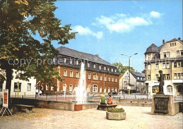 Brand-Erbisdorf Markt Springbrunnen